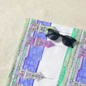 Beach Hütte Trio 2 Strandhandtuch (Beispiel)