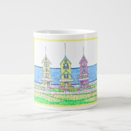 Beach Hütte Trio 2 Yellow Jumbo Tasse