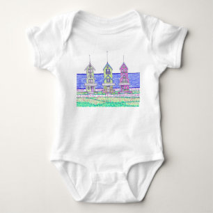 Beach Hütte Trio Baby One Piece Strampler