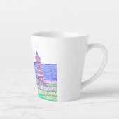 Beach Hütte Trio Kleine Latte Tasse (Rechts)