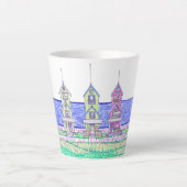 Beach Hütte Trio Kleine Latte Tasse (Vorderseite)