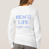 Beach Hütte Trio Long Sleeve Tshirt (Rückseite)
