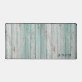 Beach Hütte Wood Personalisiert Schreibtischunterlage (Vorderseite)