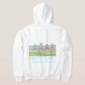 Beach Hütte Zippered Hoodie (AblageHinten)