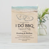 Beach I DO GRILLEN Einladung (Stehend Vorderseite)