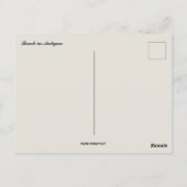 Beach in Antigua Postkarte (Rückseite)