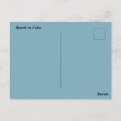 Beach in Cuba Postkarte (Rückseite)