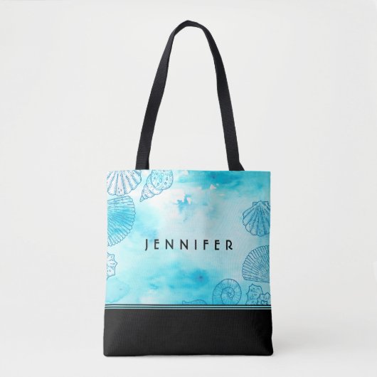 Beach Individuelle Name Tasche (Vorderseite)
