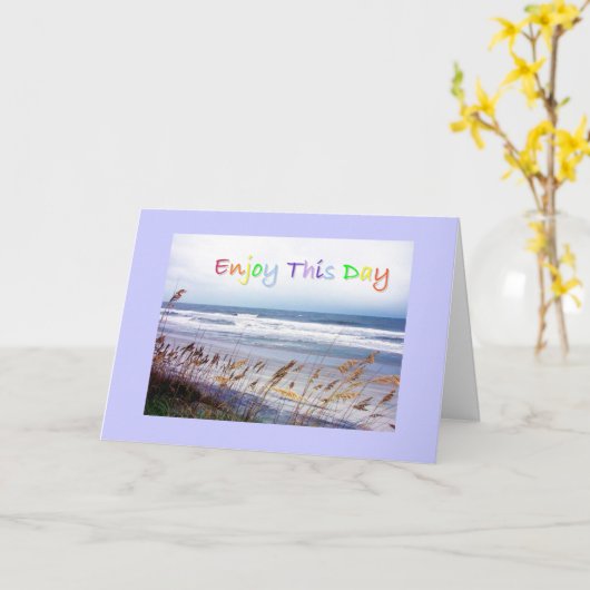 Beach Inspiration Card Karte (Gelbe Blume)