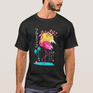 Beach Island Flamingo Vintag bestickte Flamingo T-Shirt