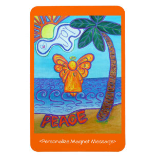 Beach Joy Angel Custom Art Personalisierte Magnete
