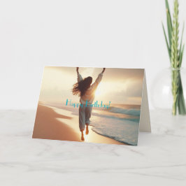 BEACH JOY BIRTHDAY CARD DANKESKARTE