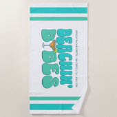 Beach Junggeselinnen-Abschied Beachin Babes Brides Strandtuch (Vorderseite)