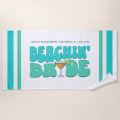 Beach Junggeselinnen-Abschied Beachin Bride Girls Strandtuch (Vorderseite)