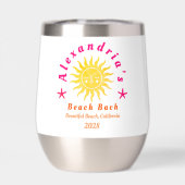 Beach Junggeselinnen-Abschied Boho Sun (Rückseite)