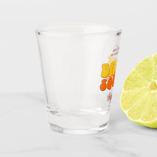 Beach Junggeselinnen-Abschied Bride Squad Bridesma Schnapsglas (Links)