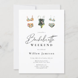 Beach Junggeselinnen-Abschied Einladung