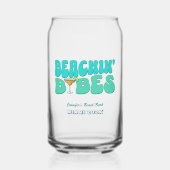 Beach Junggeselinnen-Abschied Groovy Beachin Babes Dosenglas (Vorderseite)