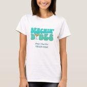 Beach Junggeselinnen-Abschied Groovy Beachin Babes T-Shirt (Vorderseite)