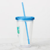 Beach Junggeselinnen-Abschied Groovy Beachin Bride Acryltrinkbecher (Links)