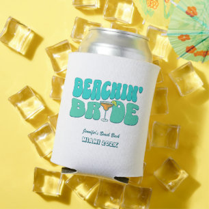 Beach Junggeselinnen-Abschied Groovy Beachin Bride Dosenkühler