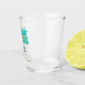 Beach Junggeselinnen-Abschied Groovy Beachin Bride Schnapsglas (Rechts)