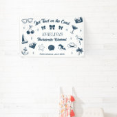 Beach Junggeselinnen-Abschied Letzten Toast Doodle Banner (InSitu)