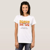 Beach Junggeselinnen-Abschied Retro Groovy Beach B T-Shirt (Vorne ganz)