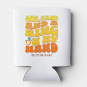Beach Junggeselinnen-Abschied Retro Sonnenring Dosenkühler (Rückseite)