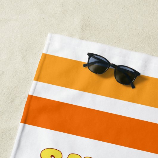 Beach Junggeselinnen-Abschied Retro Sonnenring Strandtuch (Beispiel)