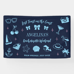 Beach Junggeselinnen-Abschied Welcome Doodle Banner