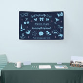 Beach Junggeselinnen-Abschied Welcome Doodle Banner (Messe)