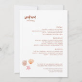 Beach Junggeselinnen-Abschied Wochenende Einladung (Rückseite)