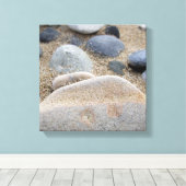 Beach Kies Wrap Canvas Print Leinwanddruck (Insitu (Holzboden))