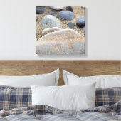 Beach Kies Wrap Canvas Print Leinwanddruck (Insitu (Schlafzimmer))
