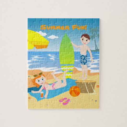 Beach Kindergeburtstag Puzzle (Vertikal)