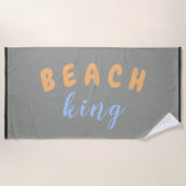 Beach King Peach Blue Strandtuch (Vorderseite)