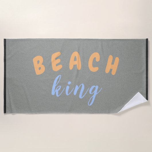 Beach King Peach Blue Strandtuch (Vorderseite)