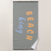 Beach King Peach Blue Strandtuch (Vorderseite)