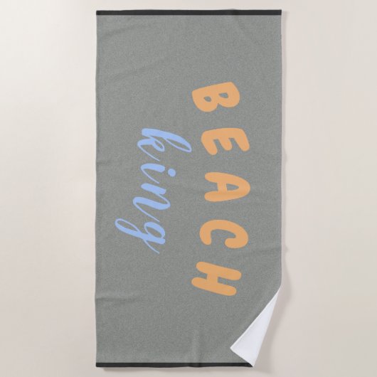 Beach King Peach Blue Strandtuch (Vorderseite)