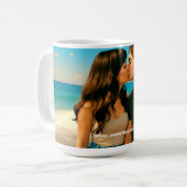 Beach Kiss Mug Kaffeetasse (Vorderseite Links)