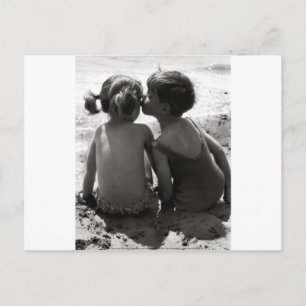 Beach Kiss Postkarte