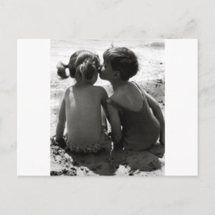 Beach Kiss Postkarte