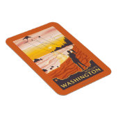Beach & Kites - Moclips, Washington Magnet (Rechte Seite)