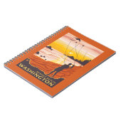 Beach & Kites - Sunset Beach, Washington Notizblock (Linke Seite)