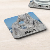 BEACH Kork Untersetzer Geschenk Blue Waves Driftwo (Linke Seite)