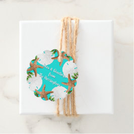 Beach Kranz Meer und Grüße Weihnachten Geschenkanhänger