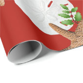 Beach Kreath Große Muster Weihnachten Geschenkpapier (Rolleneckpunkt)