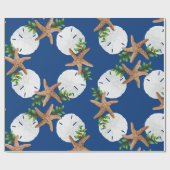 Beach Kreath Große Muster Weihnachten Geschenkpapier (Flach)