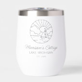 Beach Lake House Name, Segelboot Kapitän Custom (Vorderseite)